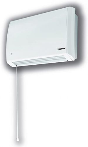 Badkamerverwarming ventiloatorkachel Divonne 3, compact en efficiënt. Ideale badkamerverwarming voor kleine badkamers in huurhuizen en vakantiewoningen.
